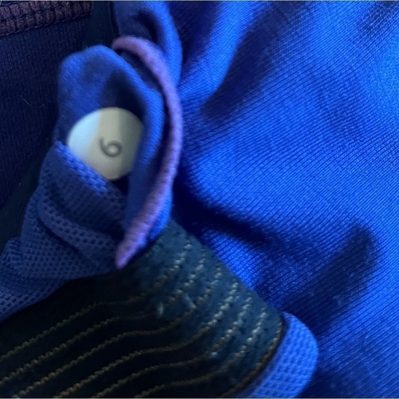 Lululemon | Power Y Athletic Tank, Purple, Navy Straps, Pink Stitching, Size 6 - Picture 7 of 7